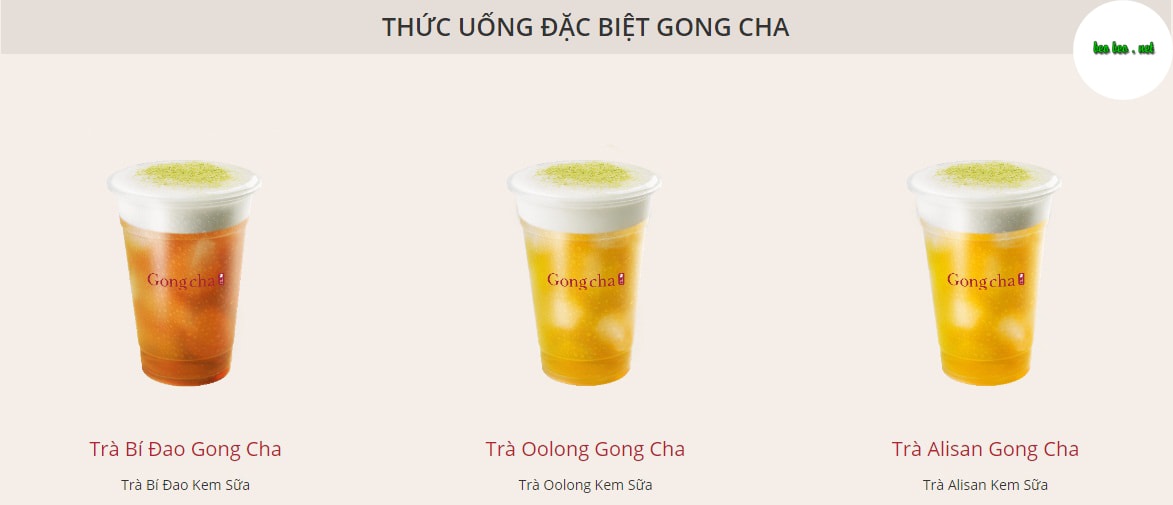 Quán trà sữa Gong Cha