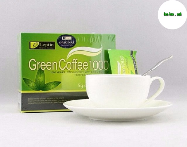 Uống trà giảm cân green coffee